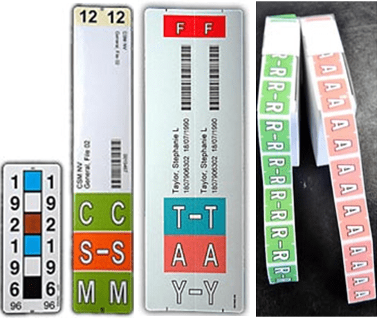 Colour Coding Labels